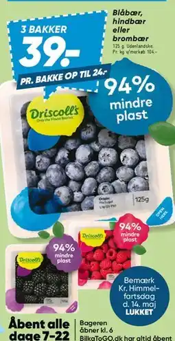 Bilka Driscoll bær (Blåbær, hindbær eller brombær) tilbud