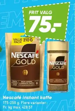 Bilka Nescafé Gold instant kaffe tilbud