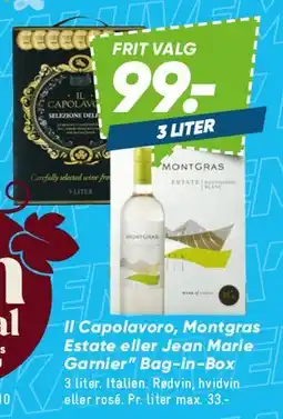 Bilka Bag-in-Box 3 liter vin tilbud