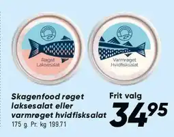 Bilka Skagenfood laksesalat / varmrøget hvidløgssalat tilbud