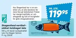 Bilka Skagenfood vertikalskåret koldrøget laks tilbud