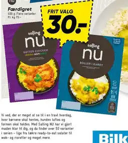 Bilka Færdigretter – frit valg tilbud