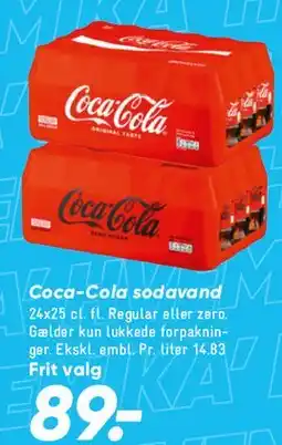 Bilka Coca‑Cola sodavand (kasse) tilbud