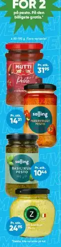 Bilka Pesto og krydderprodukter tilbud
