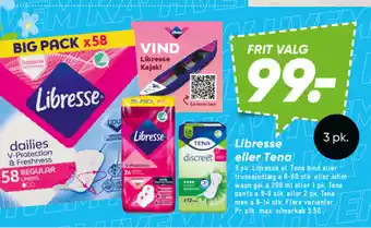 Bilka Libresse eller Tena tilbud