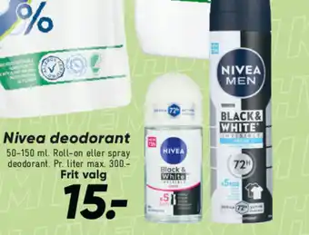 Bilka Nivea deodorant tilbud