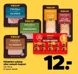 Netto Pålækker pålæg eller salami-hapser tilbud
