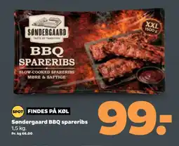 Netto SØNDERGAARD BBQ Spareribs tilbud