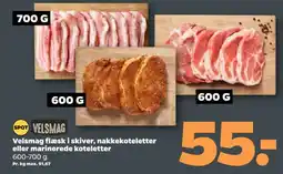 Netto VELSMAG Fæsk i skiver, nakkekoteletter eller marinerede koteletter tilbud