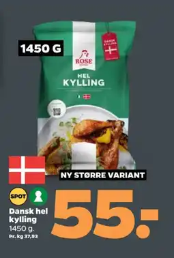 Netto Dansk hel kylling tilbud