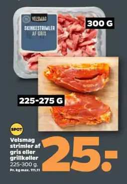 Netto VELSMAG Strimler af gris eller grillkøller tilbud