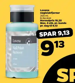 Netto LOVENA Neglelakfjerner tilbud