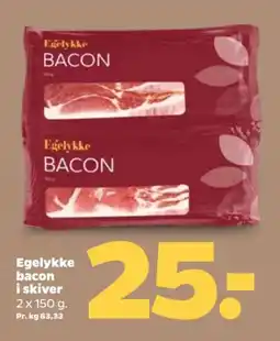 Netto EGELYKKE Bacon i skiver tilbud