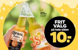 Netto Corona eller sol øl tilbud