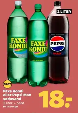 Netto Faxe kondi eller pepsi max sodavand tilbud