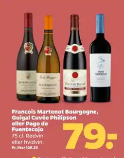 Netto Francois martenot bourgogne, guigal cuvée philipson eller pago de fuentecojo tilbud