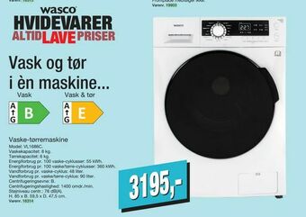 Harald Nyborg Vaske-tørremaskine tilbud
