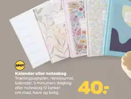 Netto Kalender eller notesbog tilbud