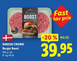Lidl DANISH CROWN Burger Boost tilbud