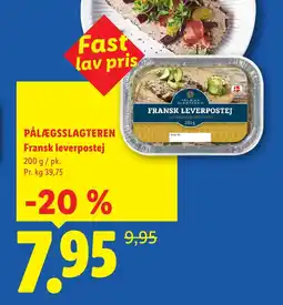 Lidl PÅLÆGSSLAGTEREN Fransk leverpostej tilbud