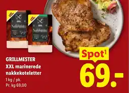 Lidl GRILLMESTER XXL marinerede nakkekoteletter tilbud