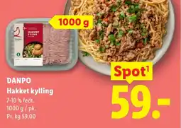 Lidl DANPO Hakket kylling tilbud
