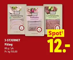 Lidl 3-STJERNET Pålæg tilbud