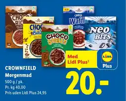 Lidl CROWNFIELD Morgenmad tilbud