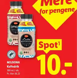 Lidl MILBONA Kaffedrik tilbud