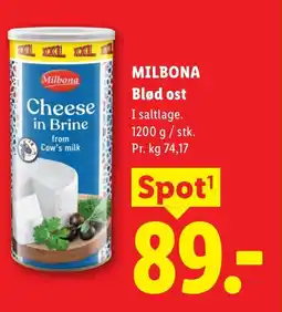 Lidl MILBONA Blød ost tilbud