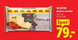 Lidl MILBONA Modnet cheddar tilbud