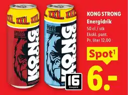 Lidl KONG STRONG Energidrik tilbud
