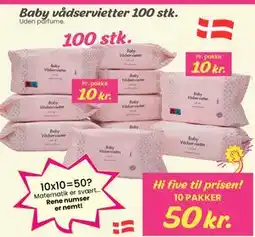 Hi five Baby vådservietter 100 stk tilbud