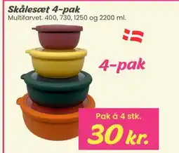 Hi five Skålesæt 4-pak tilbud