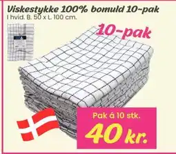 Hi five Viskestykke 100% bomuld 10-pak tilbud