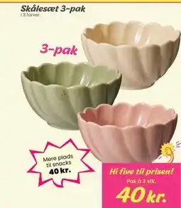 Hi five Skålesæt 3-pak tilbud