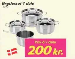 Hi five Grydesæt 7 dele tilbud