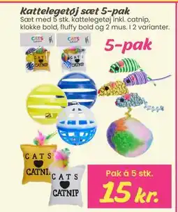 Hi five Kattelegetøj sæt 5-pak tilbud