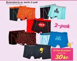 Hi five Boxershorts m. motiv 2-pak tilbud