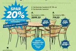 Bilka Kerteminde havebord tilbud
