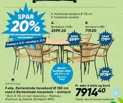 Bilka SPAR 20% på udvalgte Kerteminde havemøbler tilbud