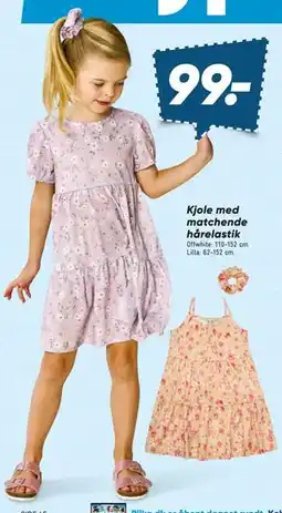 Bilka Kjole med matchende hårelastik tilbud