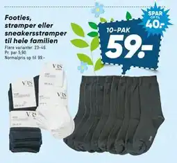 Bilka Footies, strømper eller sneakersstrømper til hele familien tilbud