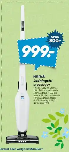 Bilka Ledningsfri støvsuger tilbud