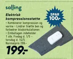 Bilka Elektrisk kompressionsstøtte tilbud
