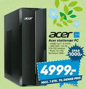Bilka Acer stationær PC tilbud