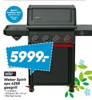 Bilka Weber Spirit epx 435R gasgrill tilbud