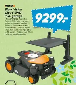 Bilka Worx Vision Cloud 4WD inkl. garage tilbud