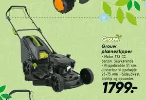 Bilka Grouw plæneklipper tilbud