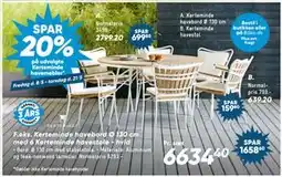Bilka SPAR 20% på udvalgte Kerteminde havemøbler tilbud